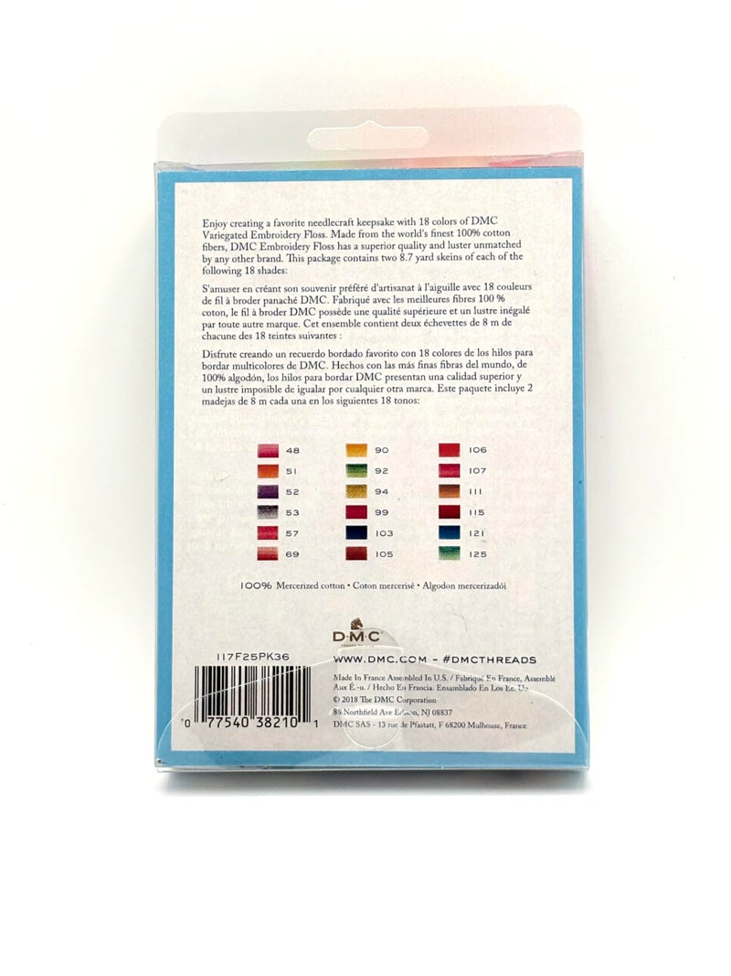 DMC Embroidery Floss Pack - Variegated - 8.7 Yards - 36 skeins - Image 2